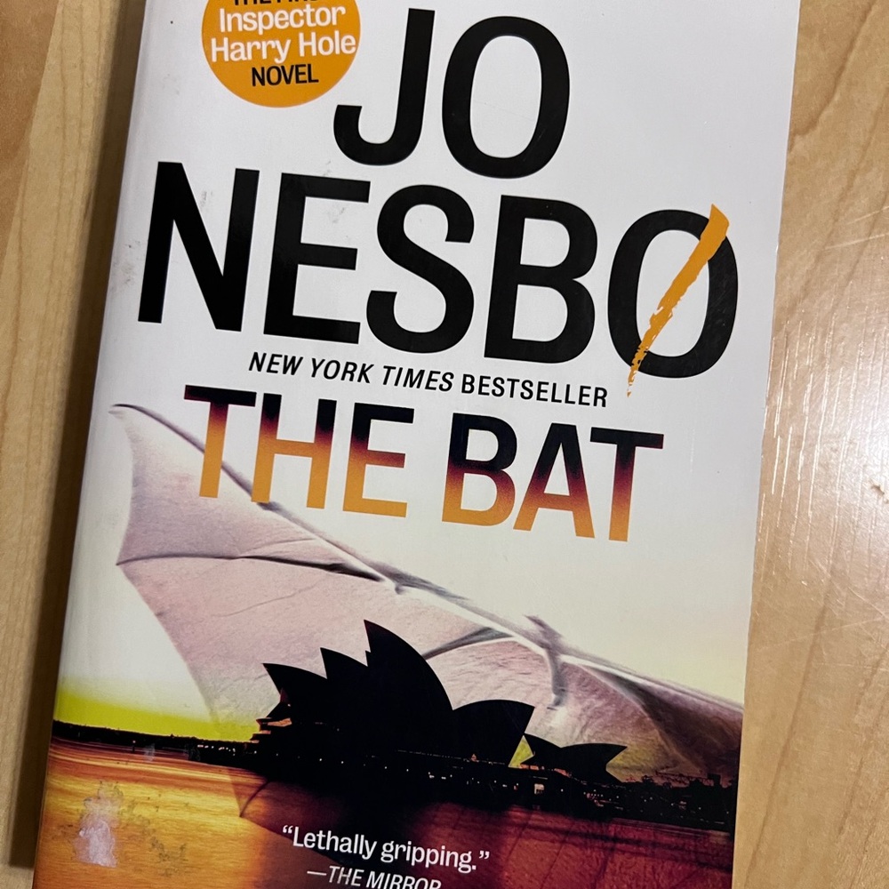 Jo Nesbø THE BAT Paperback Novel - White & Orange Cover